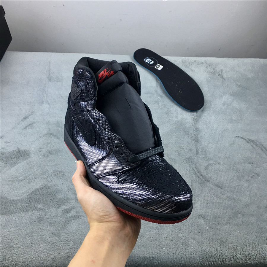 2017 Men's Shox Avenue Black Red White Shoes